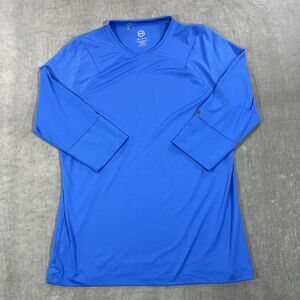 Under Armour‎ Womens Large Blue Celliant 3/4 Sleeve Compression Athletic Shirt